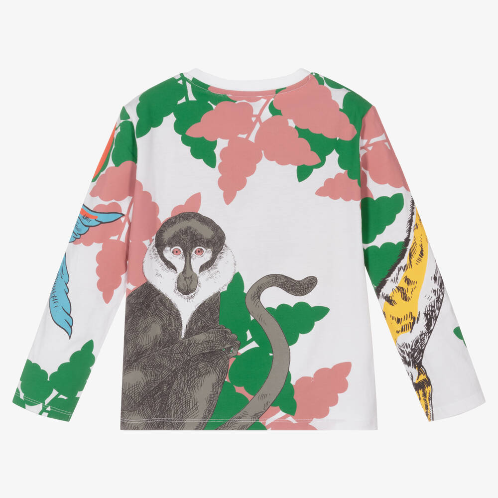 KENZO KIDS-White Multi Iconics Print Top | Childrensalon Outlet