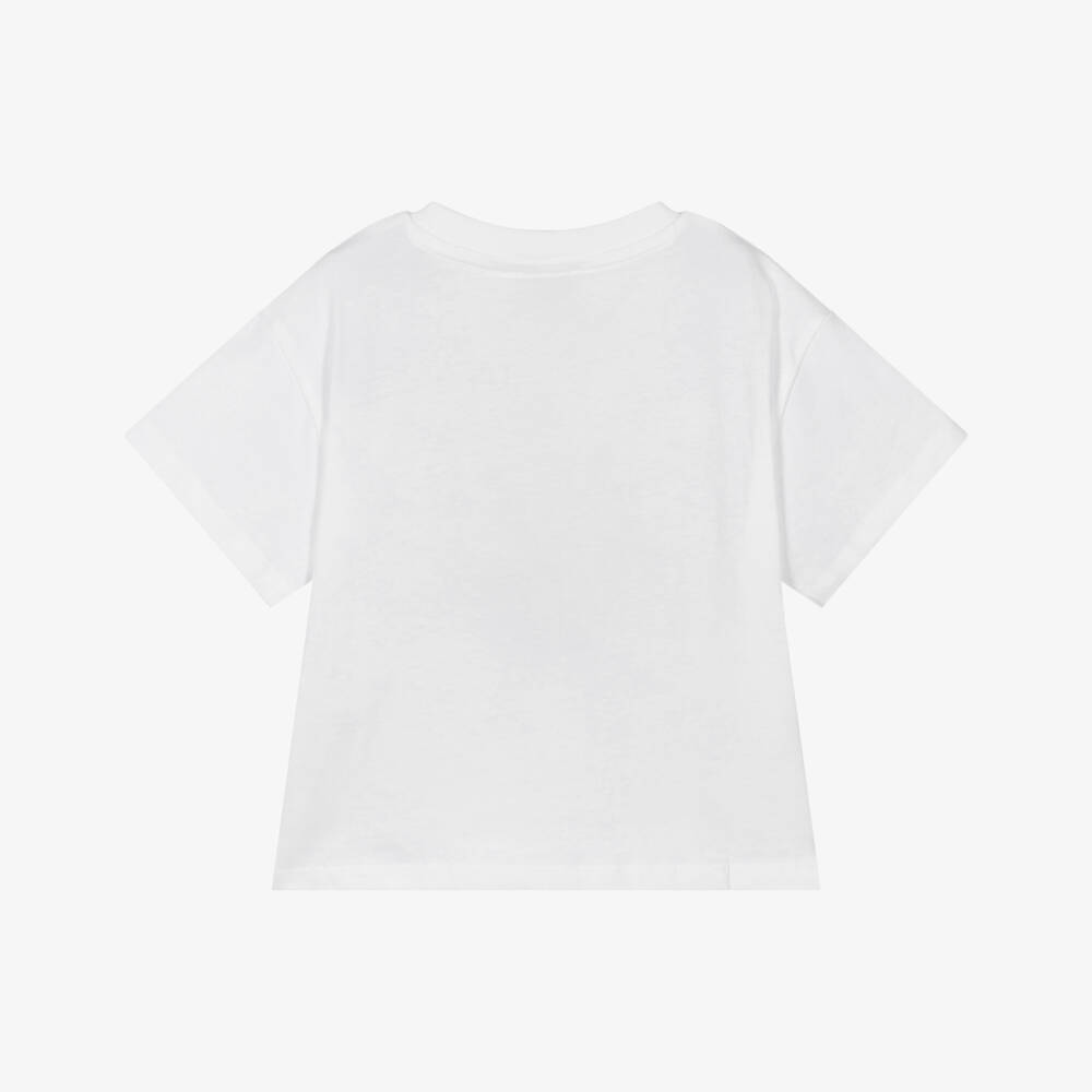 KENZO KIDS-White Organic Cotton Zoo Animals T-Shirt | Childrensalon Outlet