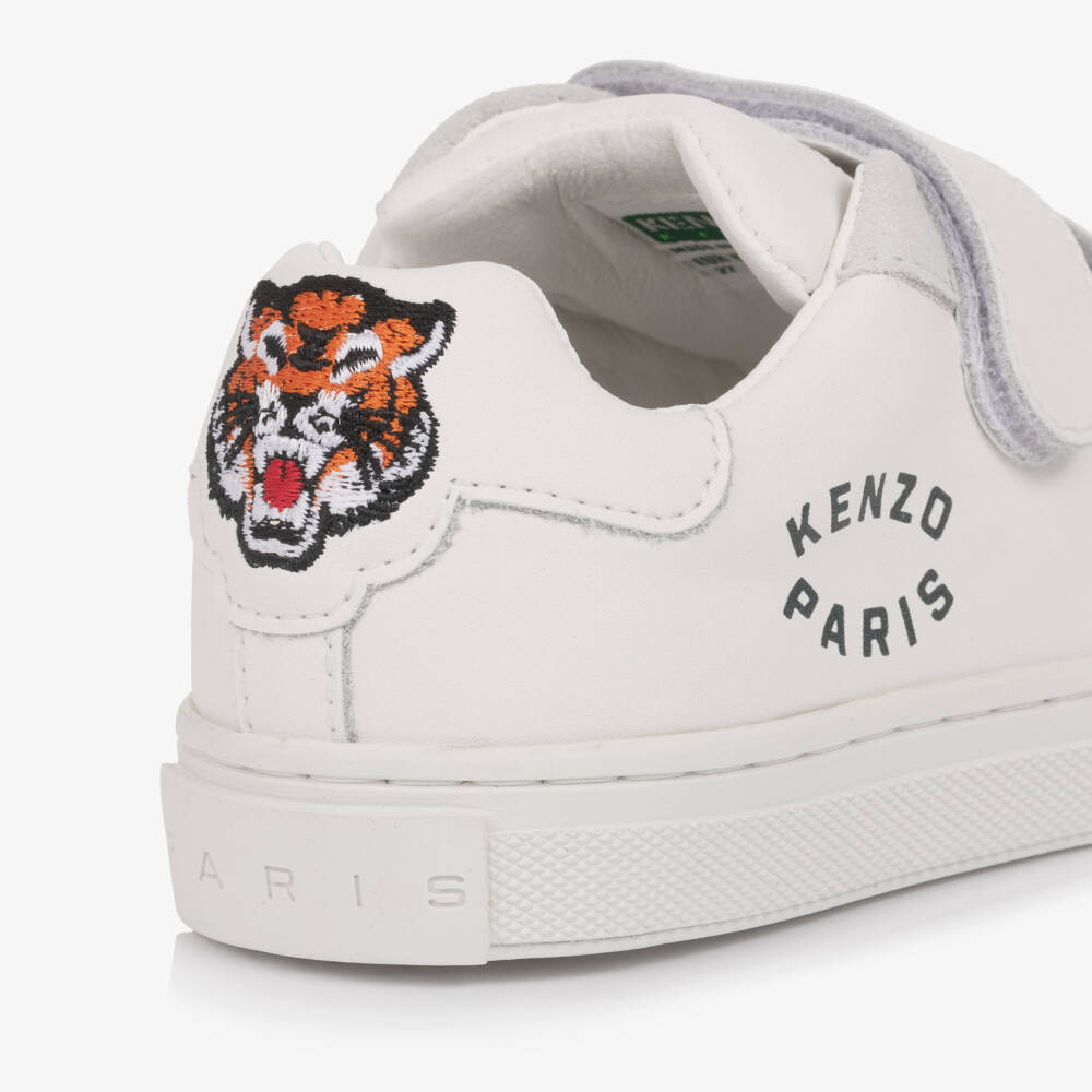 KENZO KIDS-White Tiger Logo Trainers | Childrensalon Outlet
