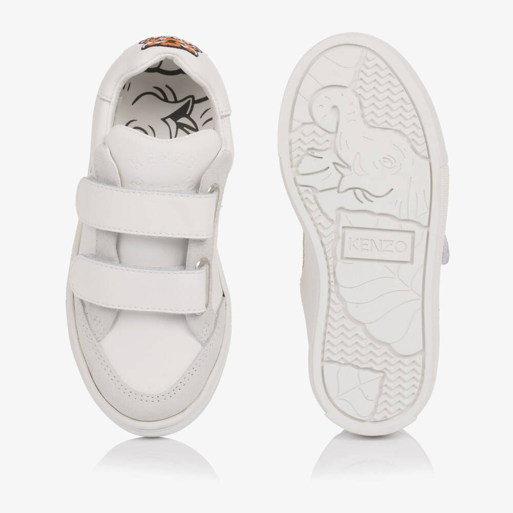 KENZO KIDS-White Tiger Logo Trainers | Childrensalon Outlet