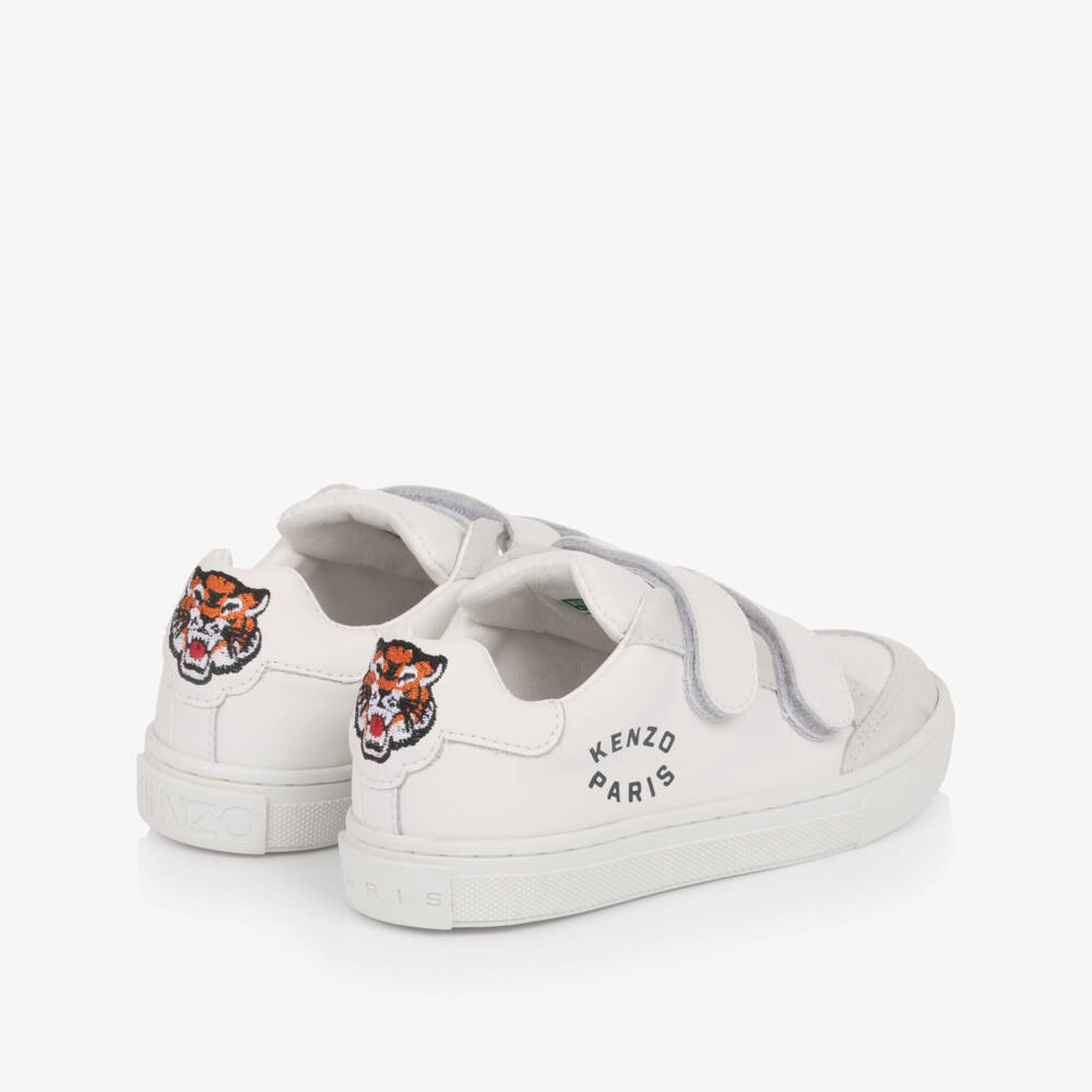 KENZO KIDS-White Tiger Logo Trainers | Childrensalon Outlet