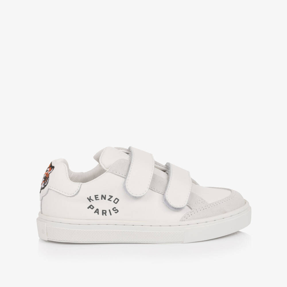 KENZO KIDS-White Tiger Logo Trainers | Childrensalon Outlet