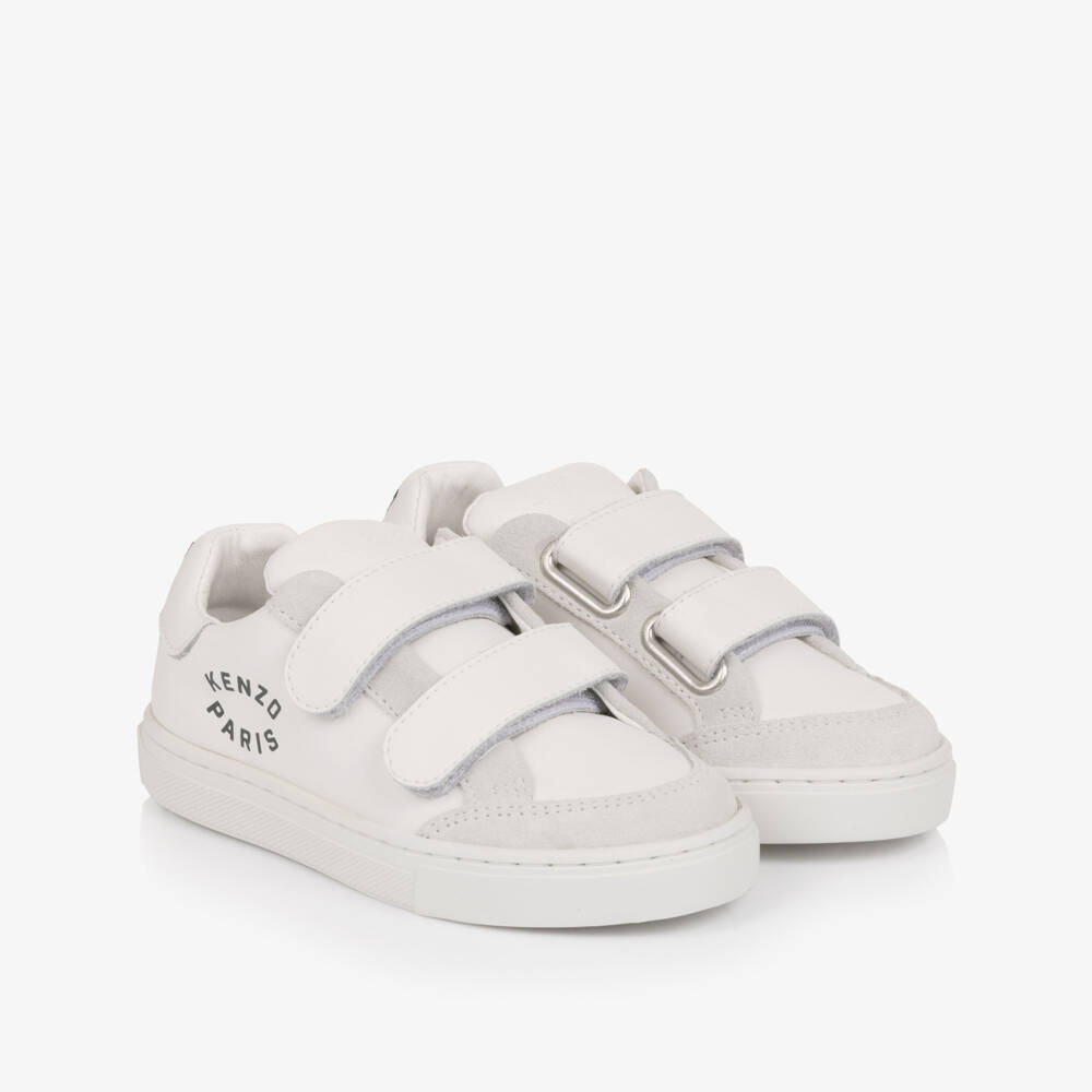 KENZO KIDS-White Tiger Logo Trainers | Childrensalon Outlet