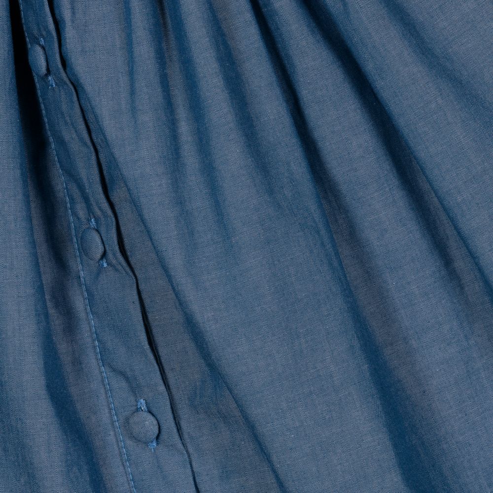 Kidiwi-Blue Chambray Smocked Dress  | Childrensalon Outlet