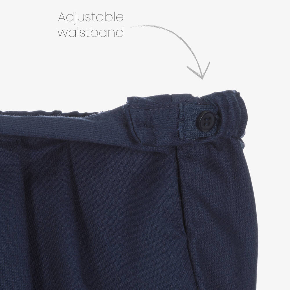 Kidiwi-Boys Blue Gingham Cotton Shorts Set | Childrensalon Outlet