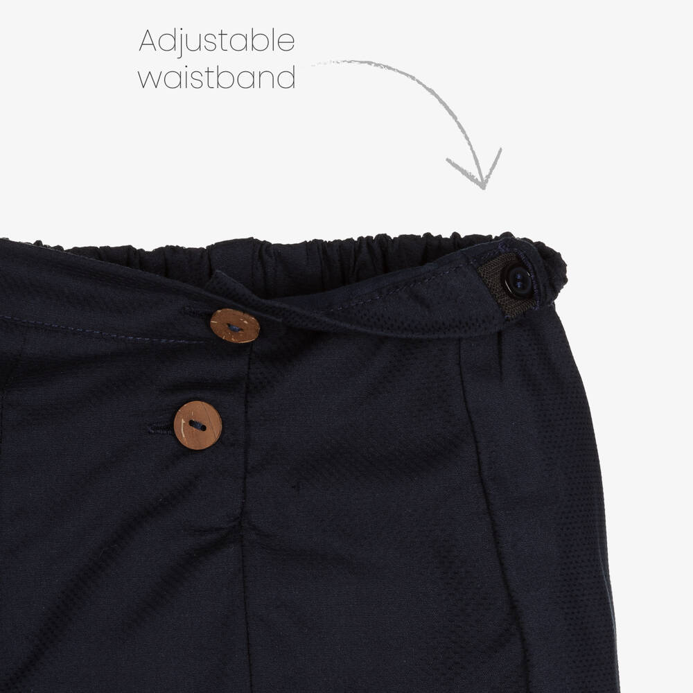 Kidiwi-Boys Blue Sailboats Shorts Set | Childrensalon Outlet