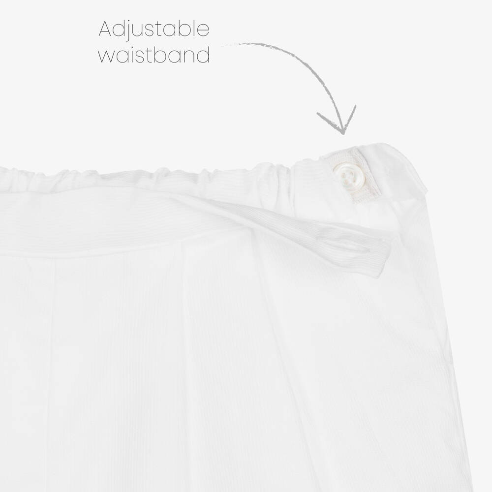 Kidiwi-Boys Blue & White Cotton Shorts Set | Childrensalon Outlet