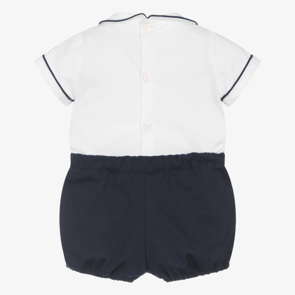 Kidiwi-Boys Classic Blue & White Ensemble | Childrensalon Outlet