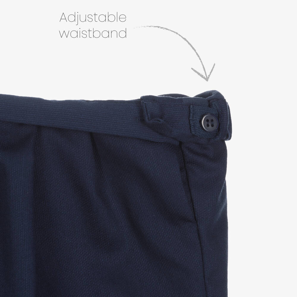 Kidiwi-Boys Ivory & Blue Sailor Suit | Childrensalon Outlet