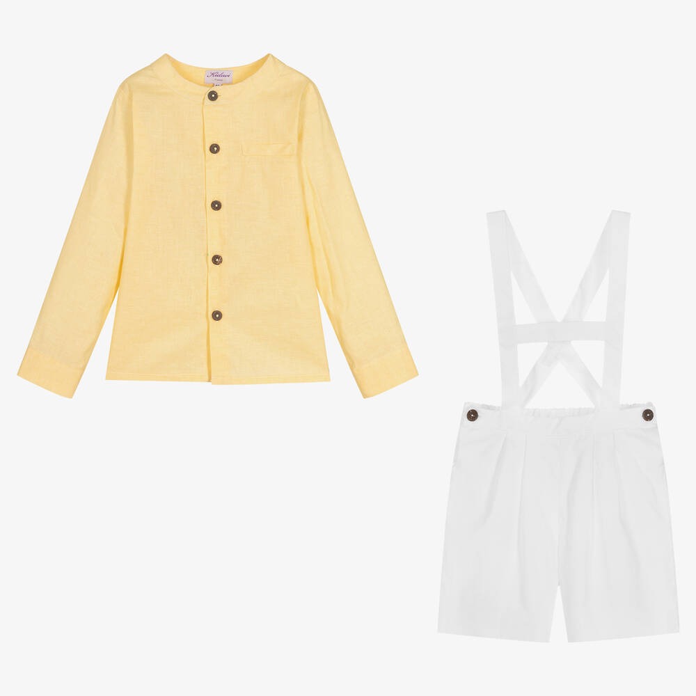Kidiwi-Льняная рубашка и шорты из хлопка | Childrensalon Outlet