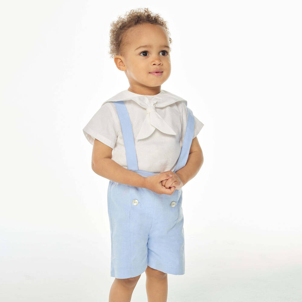 Kidiwi-طقم بحري أزرق قطني للأولاد | Childrensalon Outlet