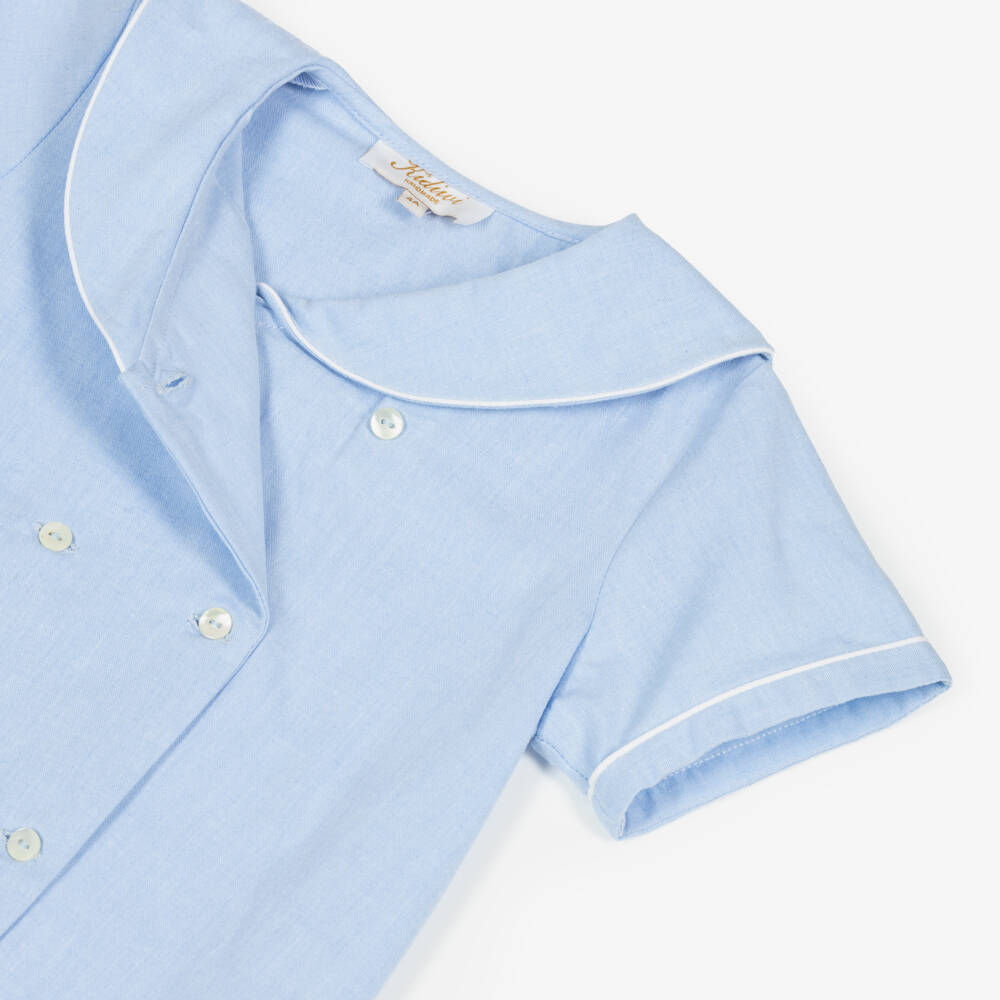 Kidiwi-Boys Nautical Blue Shorts Ensemble | Childrensalon Outlet