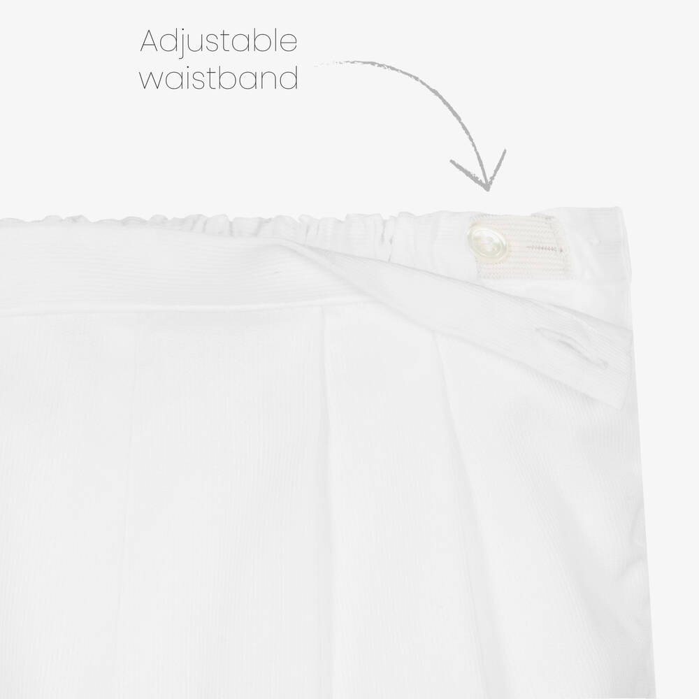 Kidiwi-Boys Pink & White Cotton Shorts Set | Childrensalon Outlet