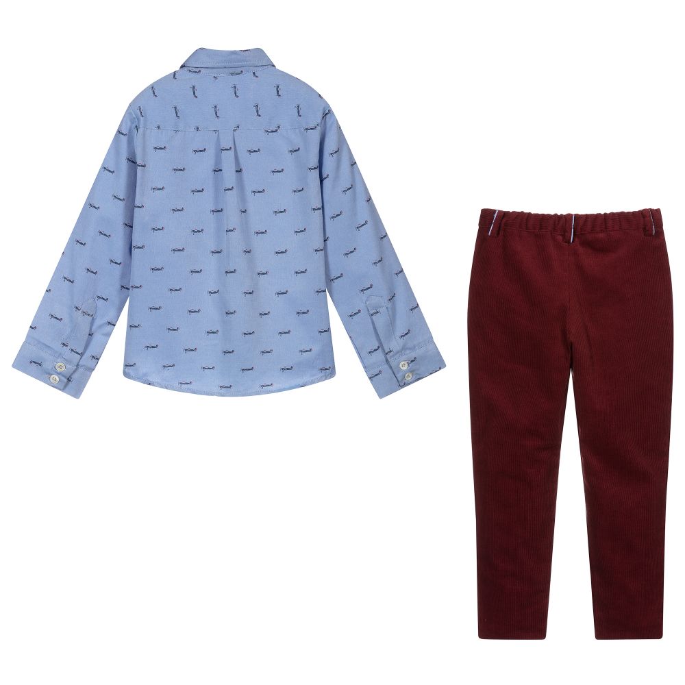 Kidiwi-Boys Shirt & Trousers Set | Childrensalon Outlet
