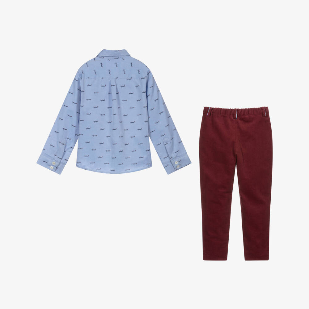 Kidiwi-Boys Shirt & Trousers Set | Childrensalon Outlet