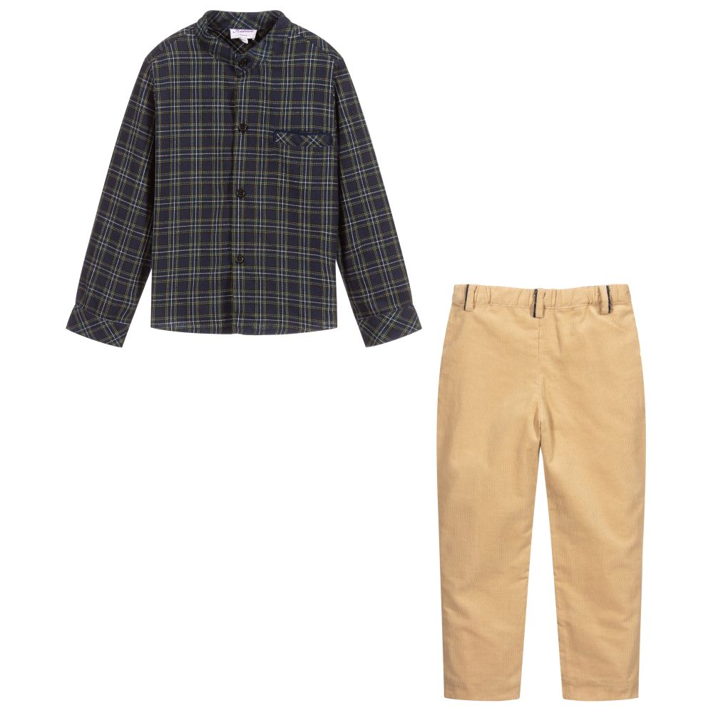Kidiwi-Boys Shirt & Trousers Set | Childrensalon Outlet