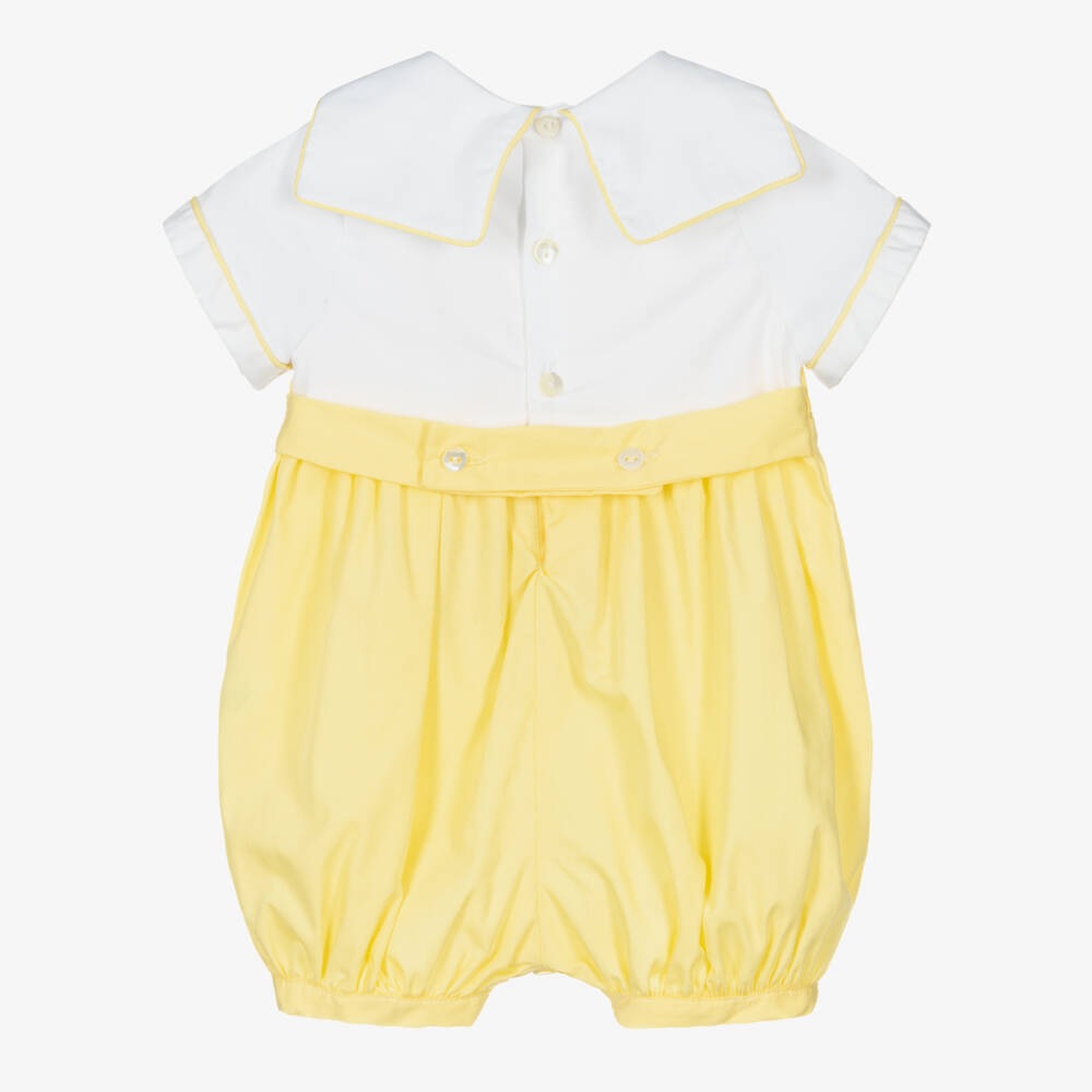 Kidiwi-Boys Sunny Smocked Cotton Shortie | Childrensalon Outlet