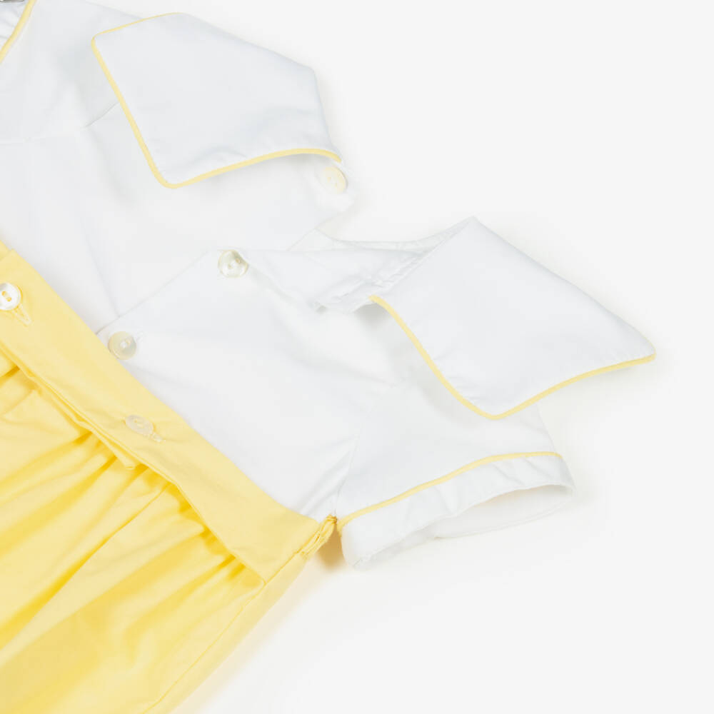 Kidiwi-Boys Sunny Smocked Cotton Shortie | Childrensalon Outlet