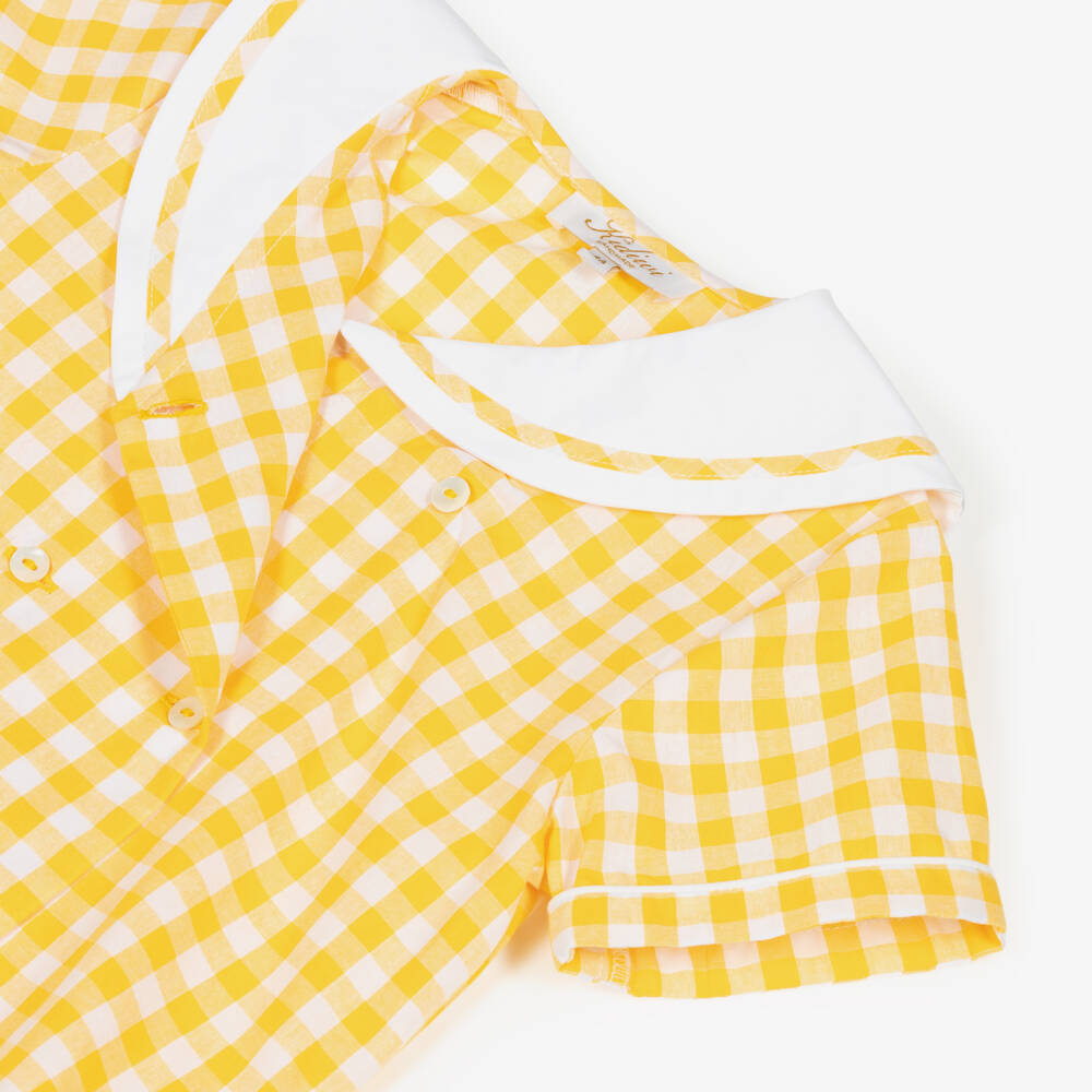 Kidiwi-Клетчатый хлопковый комплект для мальчиков Солнечный | Childrensalon Outlet