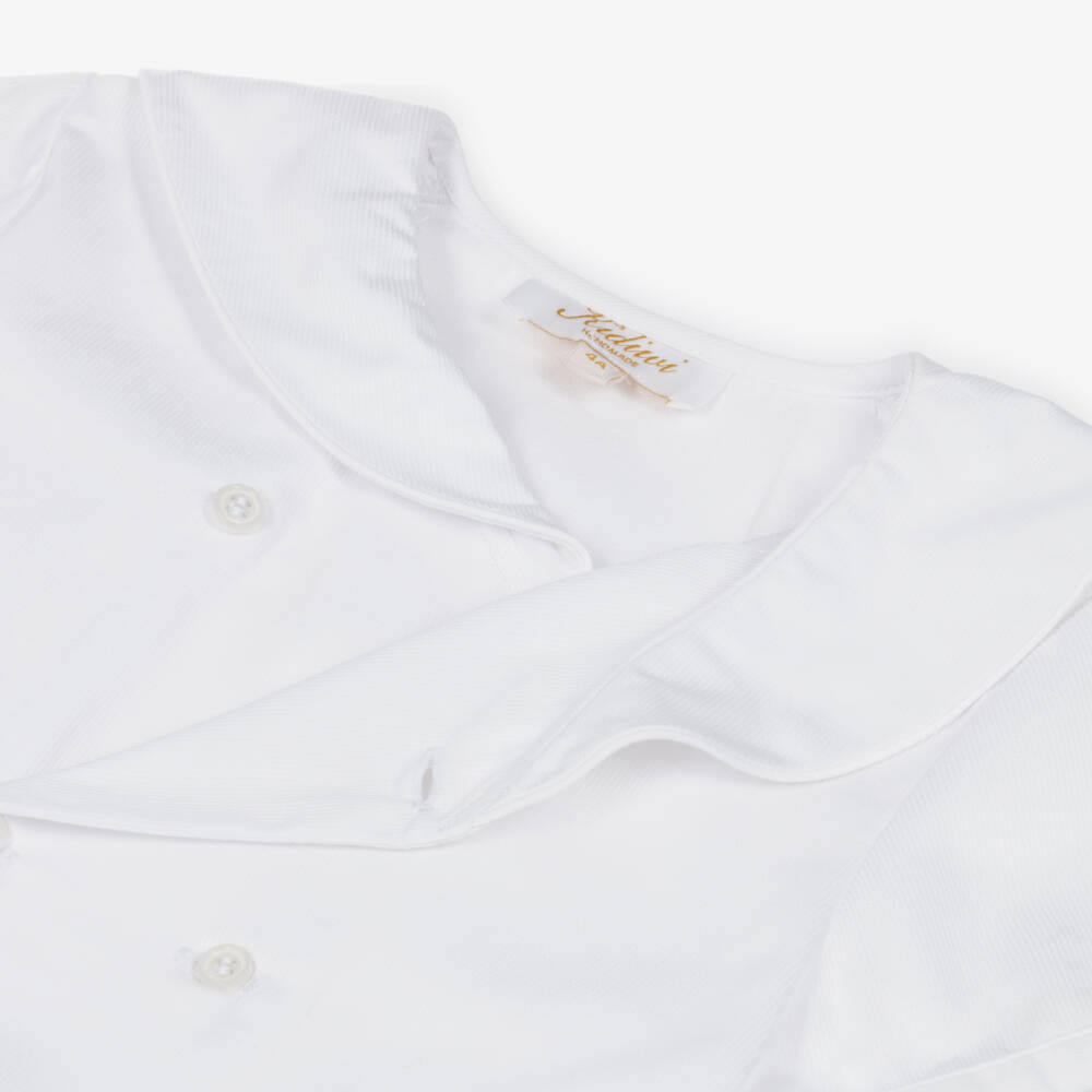 Kidiwi-Boys White Sailor Shirt & Yellow Cotton Shorts Set | Childrensalon Outlet