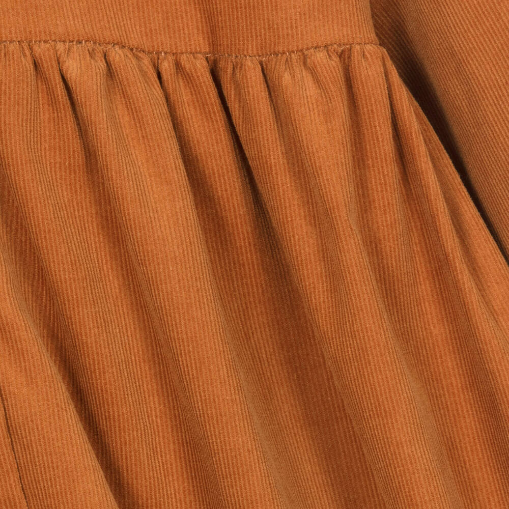 Kidiwi-Girls Brown Needlecord Dress | Childrensalon Outlet