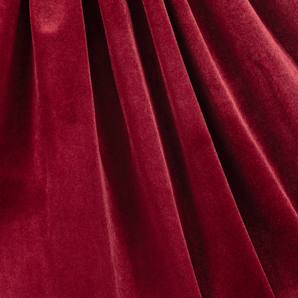 Kidiwi-Girls Burgundy Hand-Smocked Velvet Dress | Childrensalon Outlet