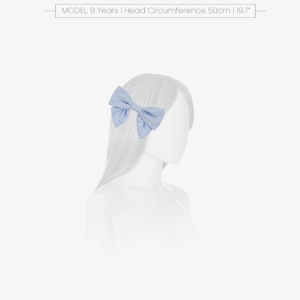 Kidiwi-Girls Cerulean Ribbon Hair Accessory | Childrensalon Outlet