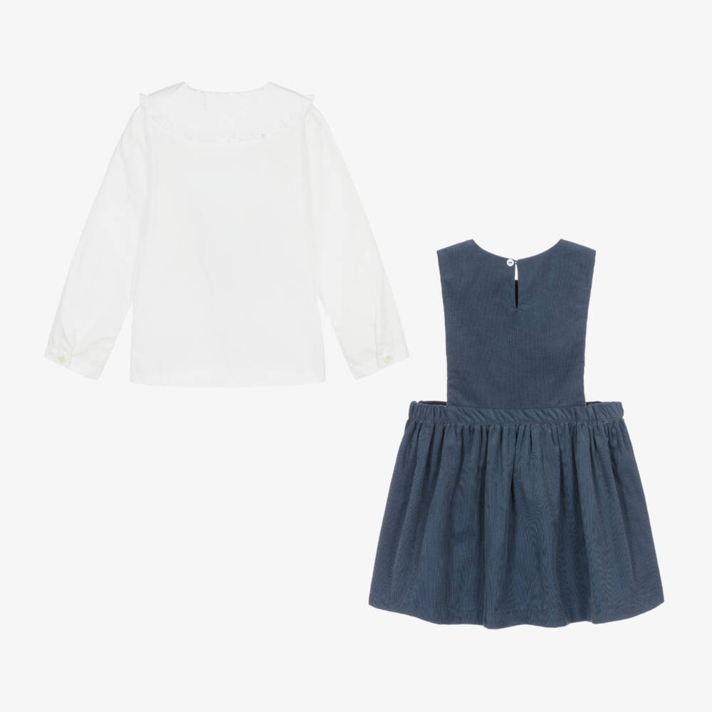 Kidiwi-Girls Cotton Corduroy Dress Ensemble | Childrensalon Outlet