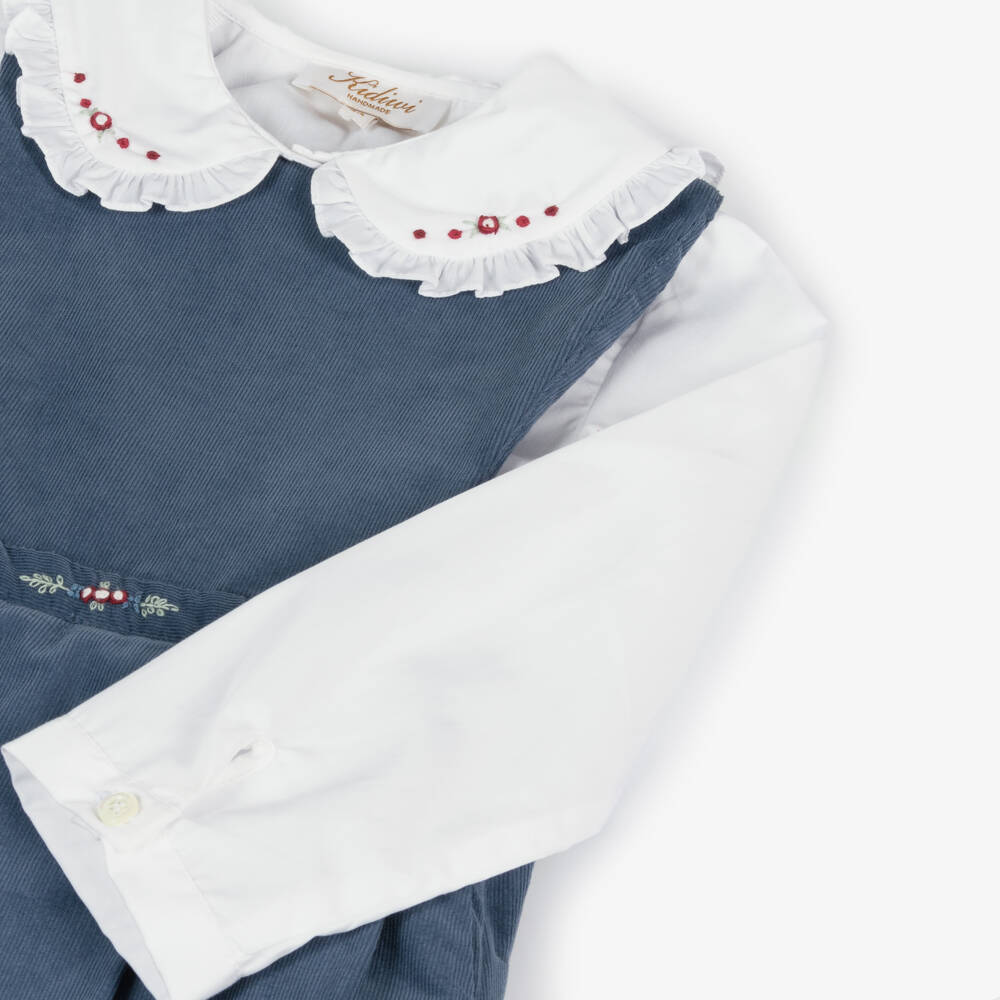 Kidiwi-Girls Cotton Corduroy Dress Ensemble | Childrensalon Outlet