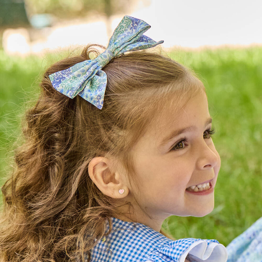 Kidiwi-Girls Elegant Blue Floral Hairpiece | Childrensalon Outlet