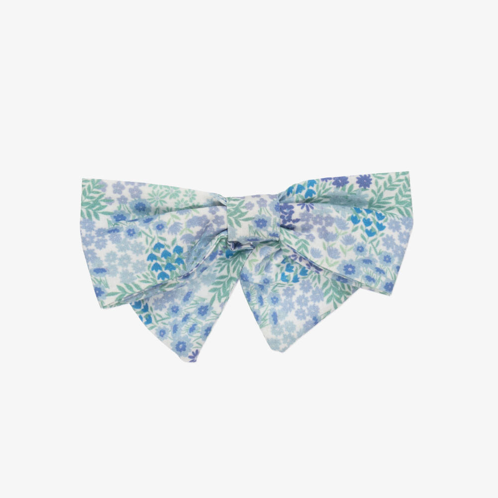 Kidiwi-Girls Elegant Blue Floral Hairpiece | Childrensalon Outlet