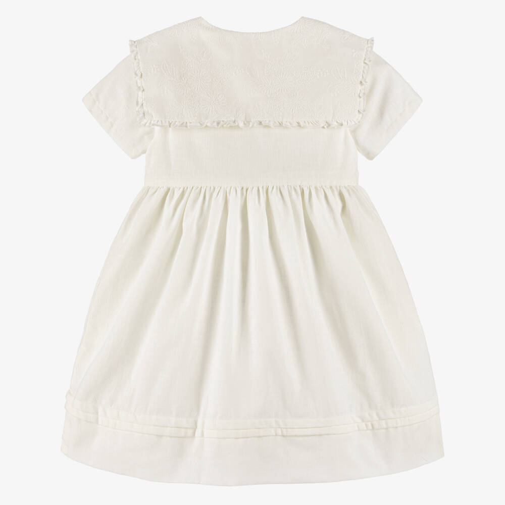Kidiwi-Girls Ivory Sailor Style Dress | Childrensalon Outlet