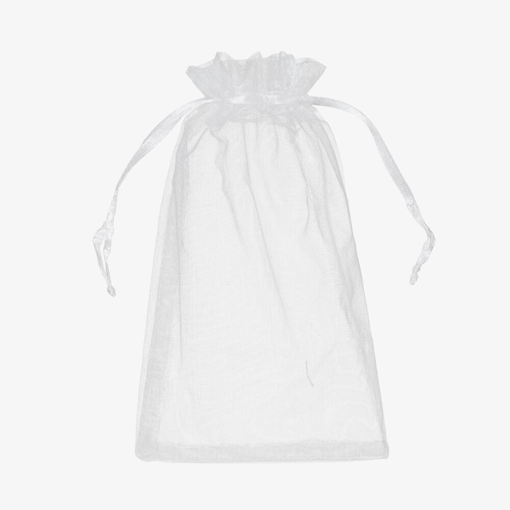 Kidiwi-Girls Pale Blue Cotton Hair Clip (12cm) | Childrensalon Outlet