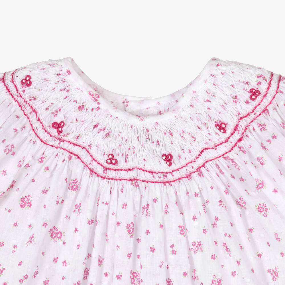 Kidiwi-Girls Pink Cotton Checked Shorts Set | Childrensalon Outlet