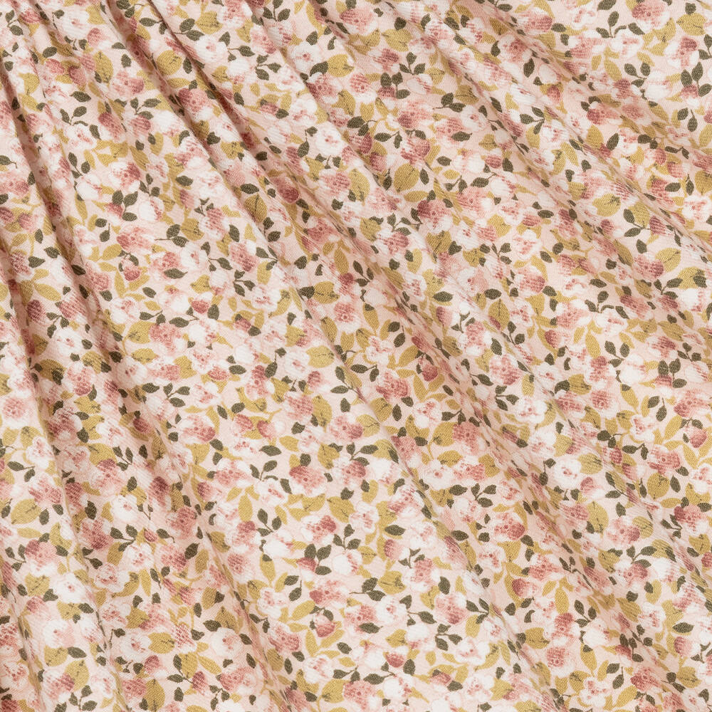 Kidiwi-Розовое платье в цветочек со сборками | Childrensalon Outlet