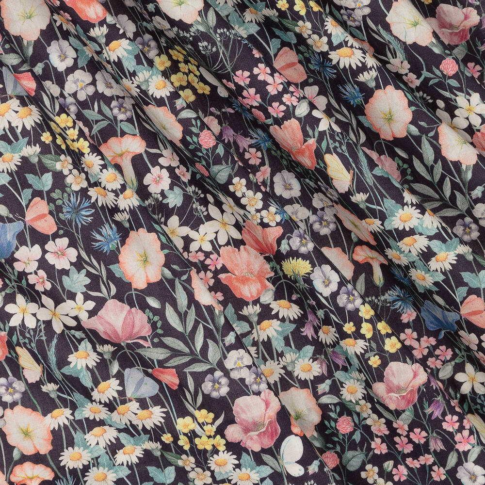 Kidiwi-Girls Purple Liberty Dress | Childrensalon Outlet