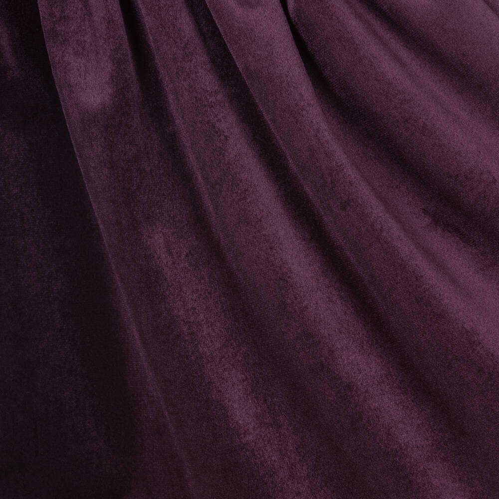 Kidiwi-Girls Purple Velvet Skirt | Childrensalon Outlet