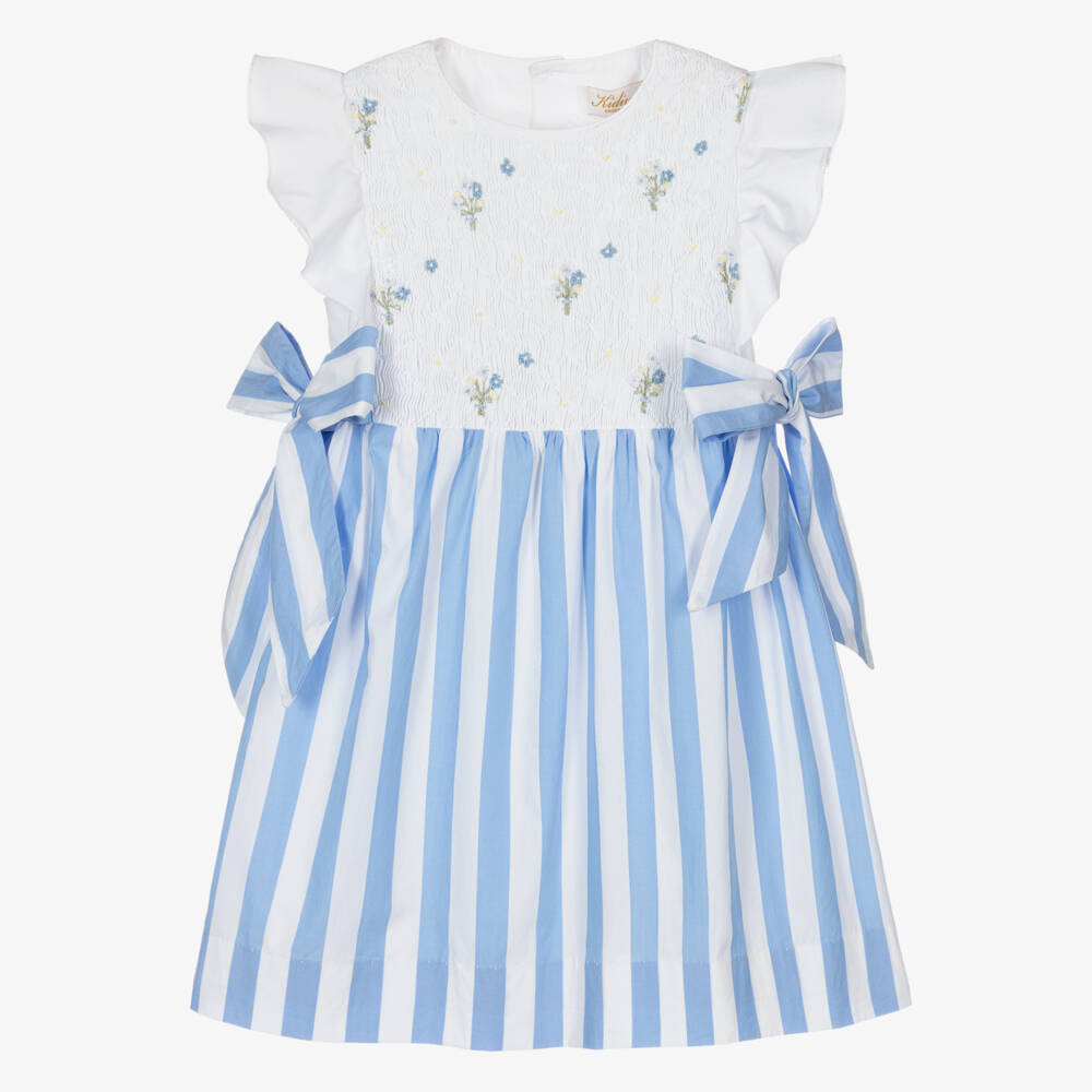 Kidiwi-فستان قطن مخطط للبنات | Childrensalon Outlet