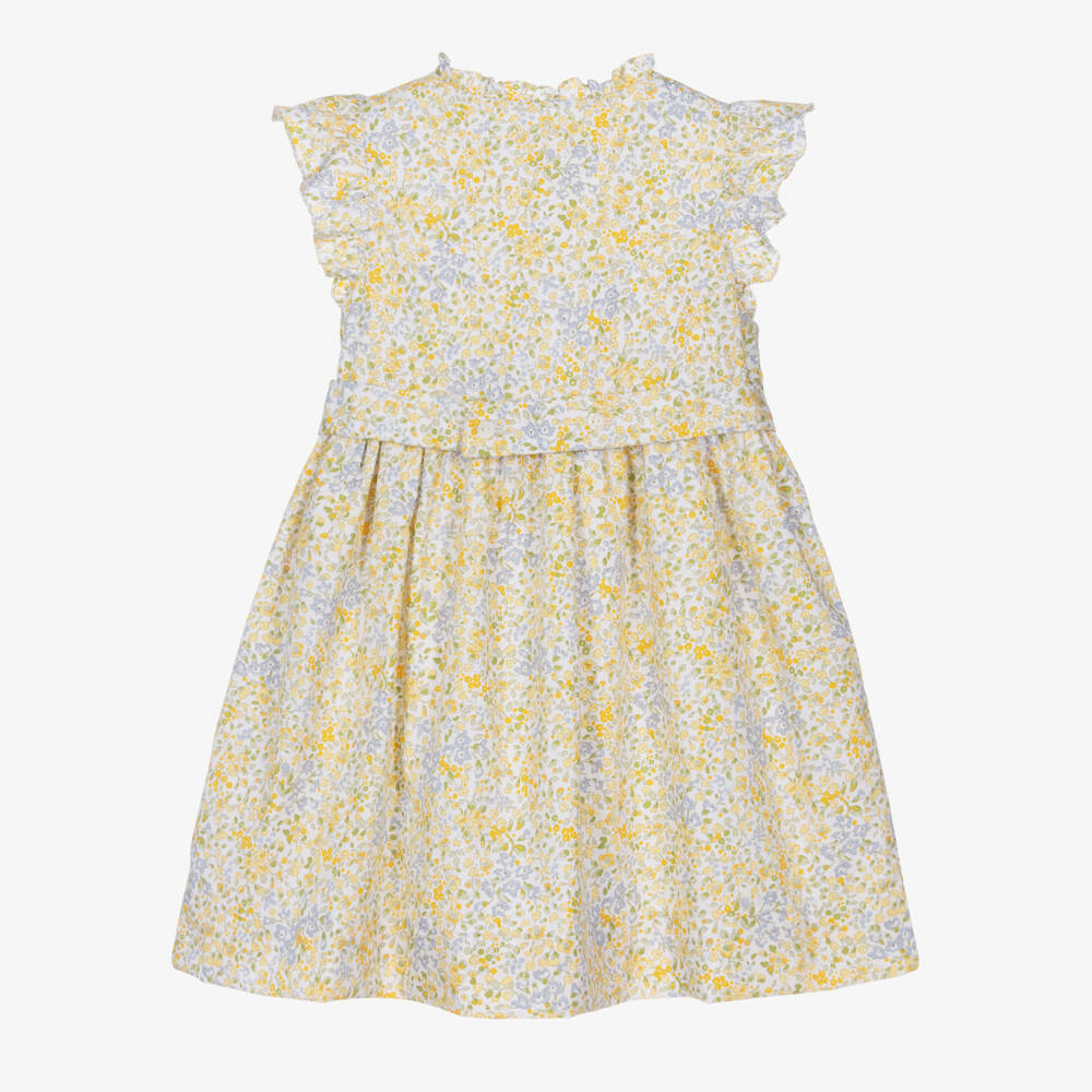 Kidiwi-Girls Sunny Floral Cotton Frock | Childrensalon Outlet