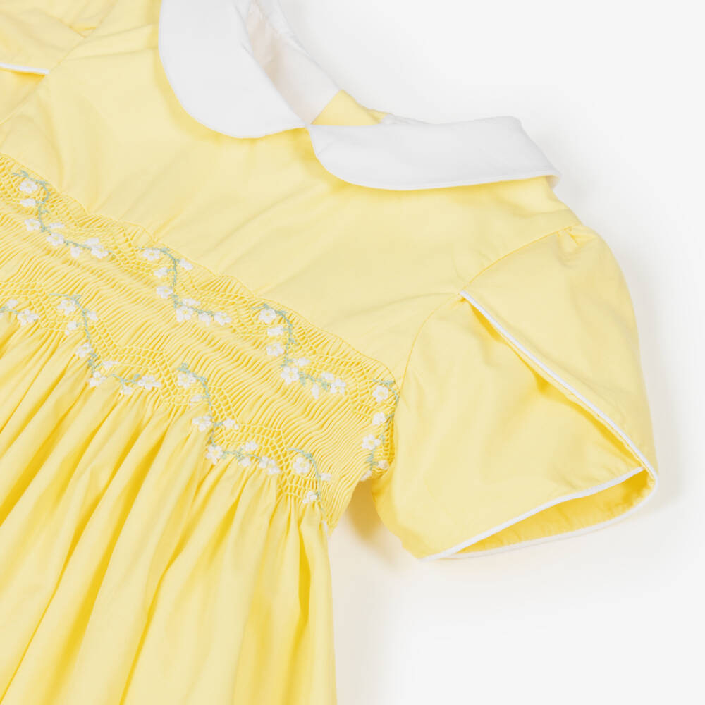 Kidiwi-Girls Sunny Smocked Cotton Frock | Childrensalon Outlet