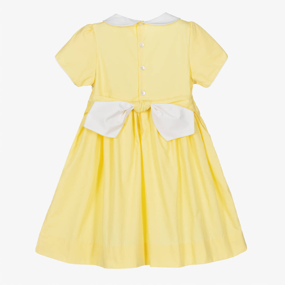 Kidiwi-Girls Sunny Smocked Cotton Frock | Childrensalon Outlet