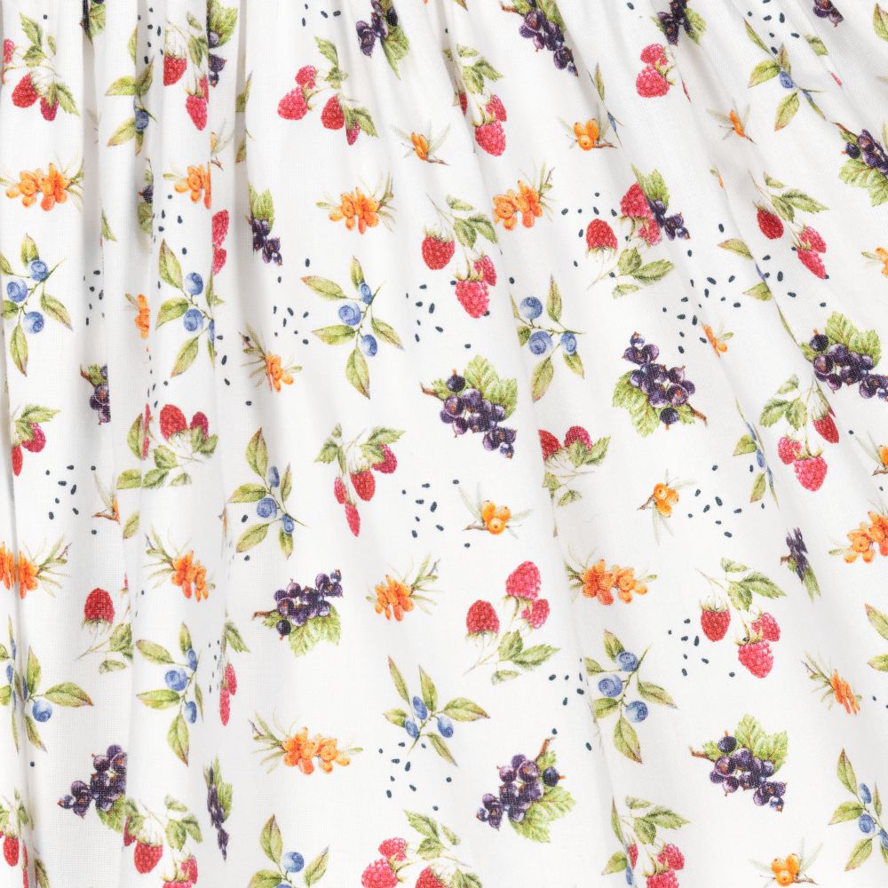Kidiwi-Girls White Berries Dress | Childrensalon Outlet