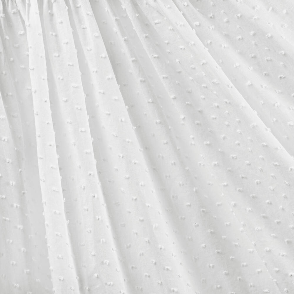 Kidiwi-Girls White Cotton Smocked Dress | Childrensalon Outlet