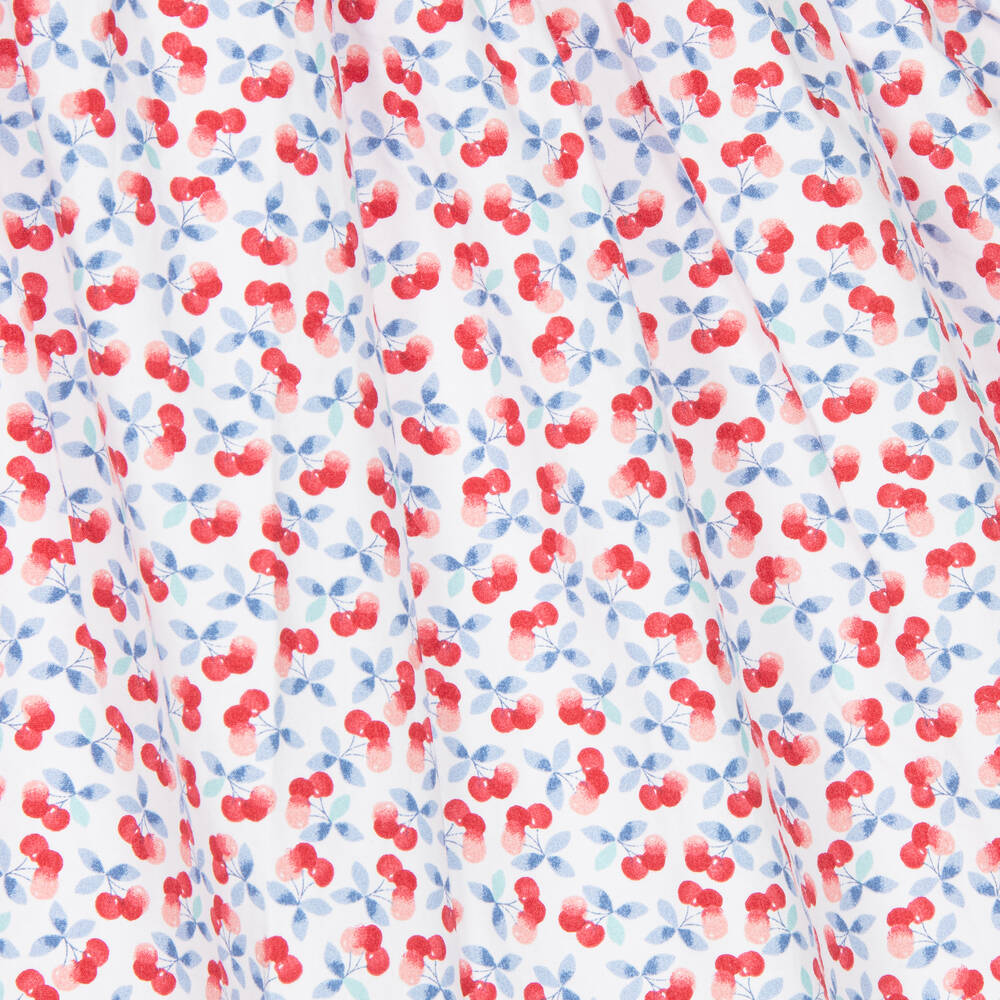 Kidiwi-Бело-красное платье с вишнями | Childrensalon Outlet