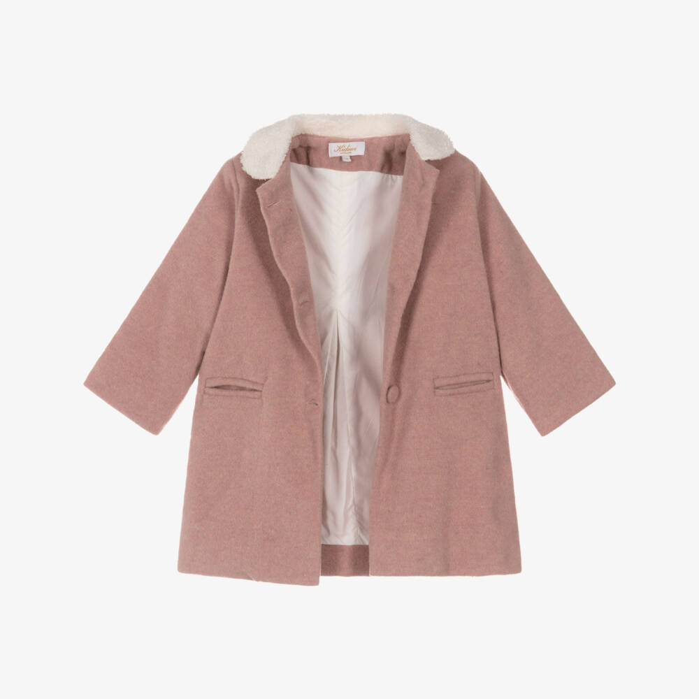 Kidiwi-Girls Wool Blend Long Jacket | Childrensalon Outlet
