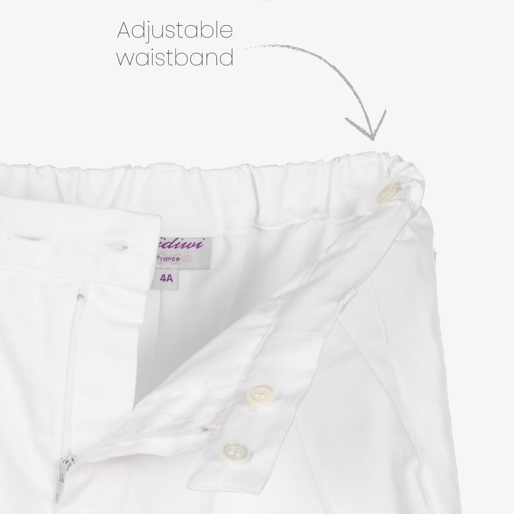 Kidiwi-Зеленая рубашка и белые шорты из хлопка | Childrensalon Outlet