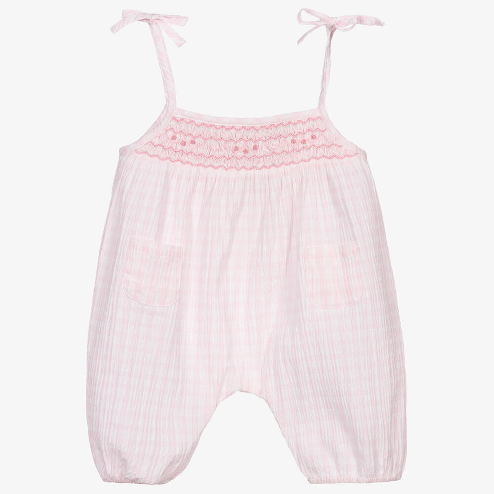 Kidiwi-Pink Check Baby Shortie | Childrensalon Outlet