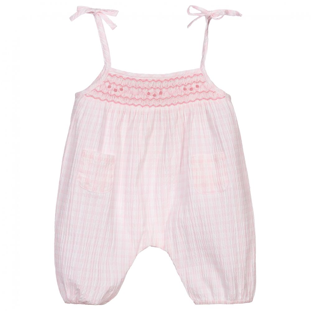 Kidiwi-Pink Check Baby Shortie | Childrensalon Outlet