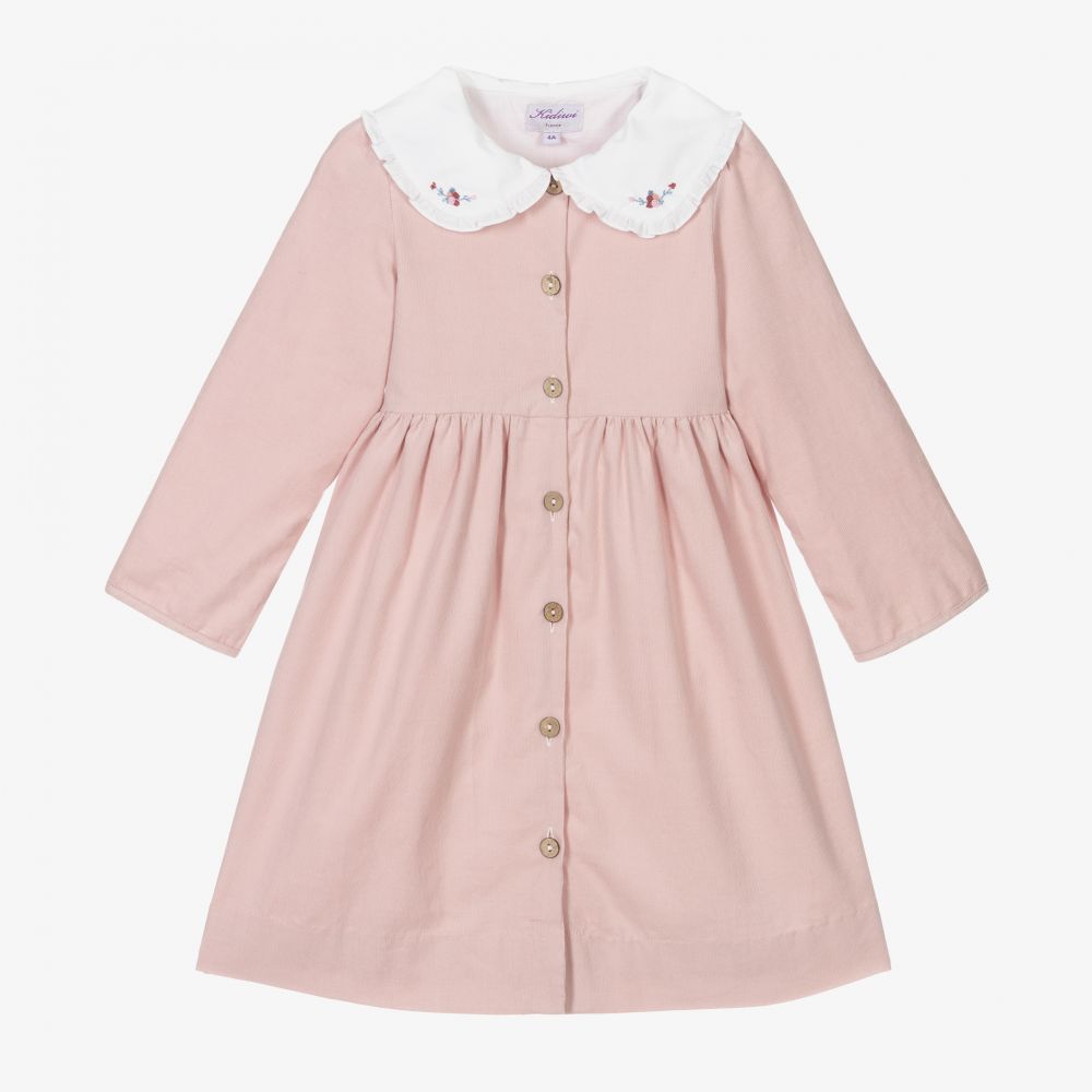 Kidiwi - Pink Corduroy Dress | Childrensalon