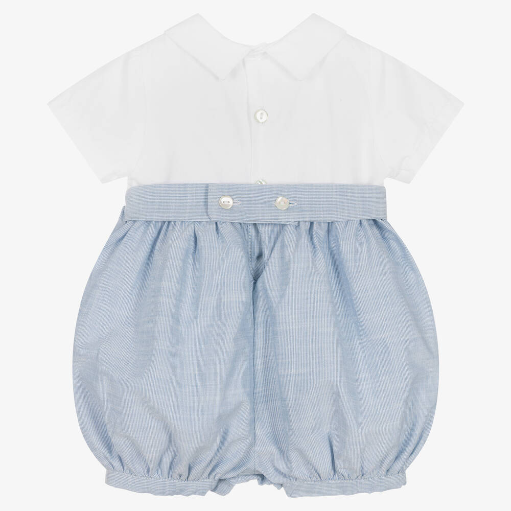 Kidiwi-Бело-голубой песочник со сборками | Childrensalon Outlet